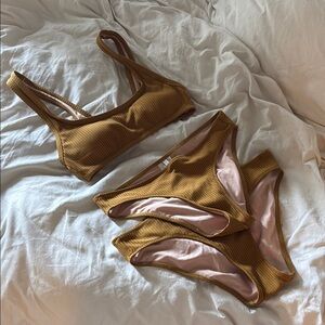 Madewell Mustard Bikini Set